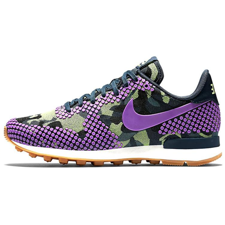 Nike Nike Internationalist Cushioning Slip Resistant Abrasion Resistant Low top Casual Shoes Green Purple Unisex