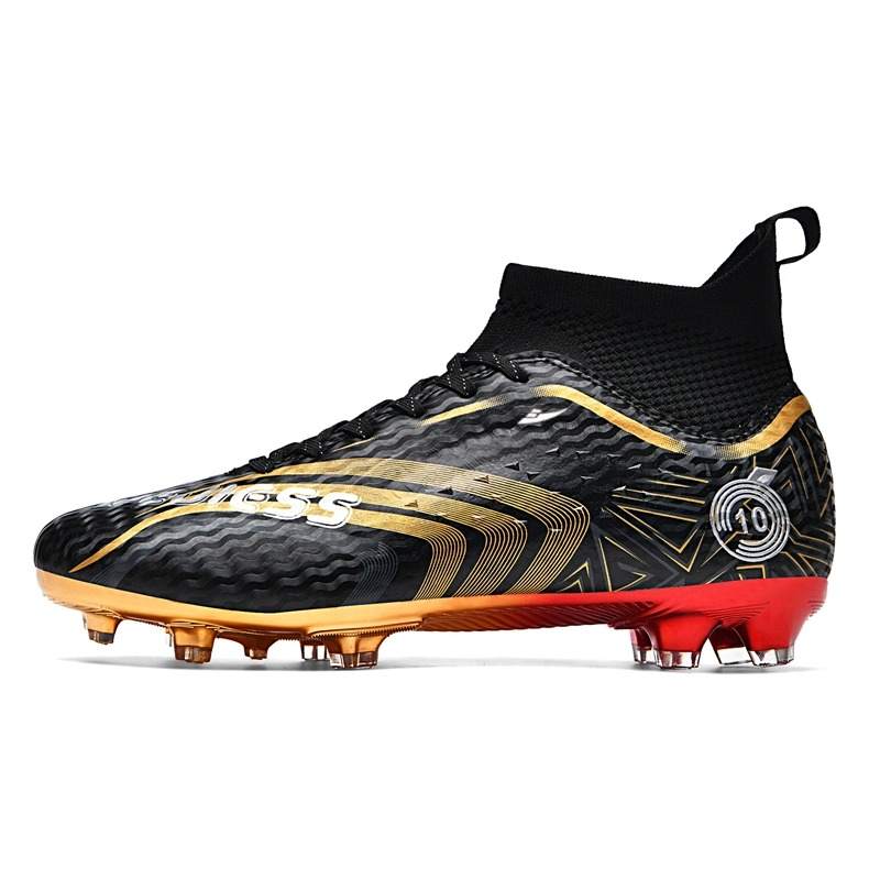 KUDING FG Firm Ground Artificial Turf, Natural Grass Coverage Impact Resistant Soccer Shoes Unisex