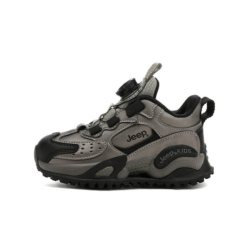 Jeep Running Collection Cushioning Abrasion Resistant Low top Running Shoes Gunmetal Kids'