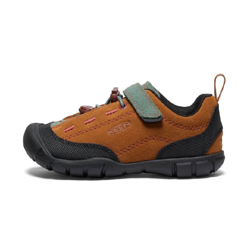 Keen JASPER 2 Cushioning Abrasion Resistant Low top Kids' Outdoor Shoes Brown Green Children Aged 3 7 Years Old