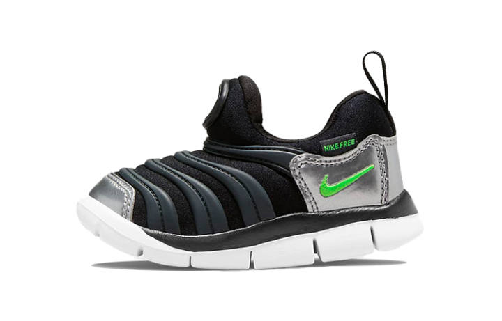 Nike Nike Dynamo Free Abrasion Resistant Low top Toddler Shoes Black Green Infant And Toddler