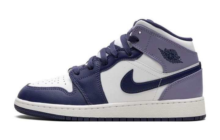 Jordan Jordan 1 Mid White Sky J Purple GS