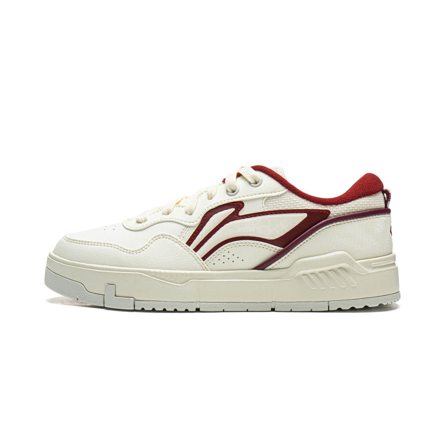 Li-Ning Li Ning Common 80s Low top Skateboard Shoes Women's Mother Of Pearl White