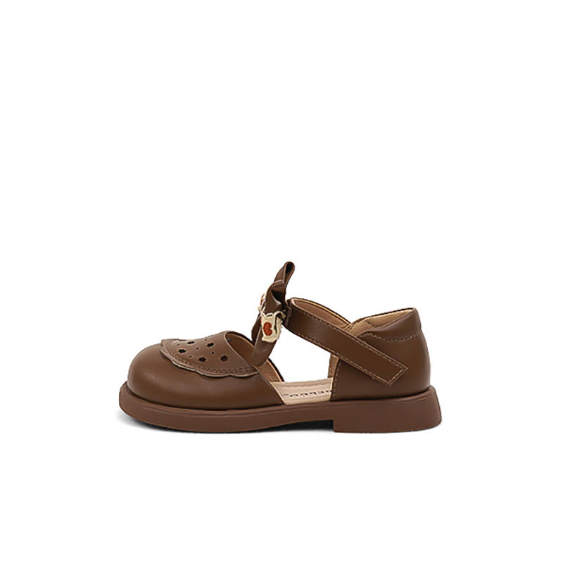 XIAOZHUBANNA Slip Resistant Slip Resistant Low top Kids' Leather Shoes Infant And Toddler