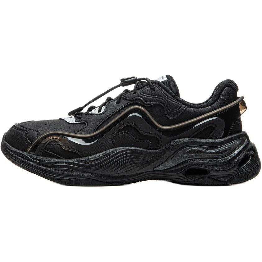 Li-Ning YOUNG Li Ning YOUNG Sports Life Collection Abrasion Resistant Low top Kids Lifestyle Shoes Black Kids'