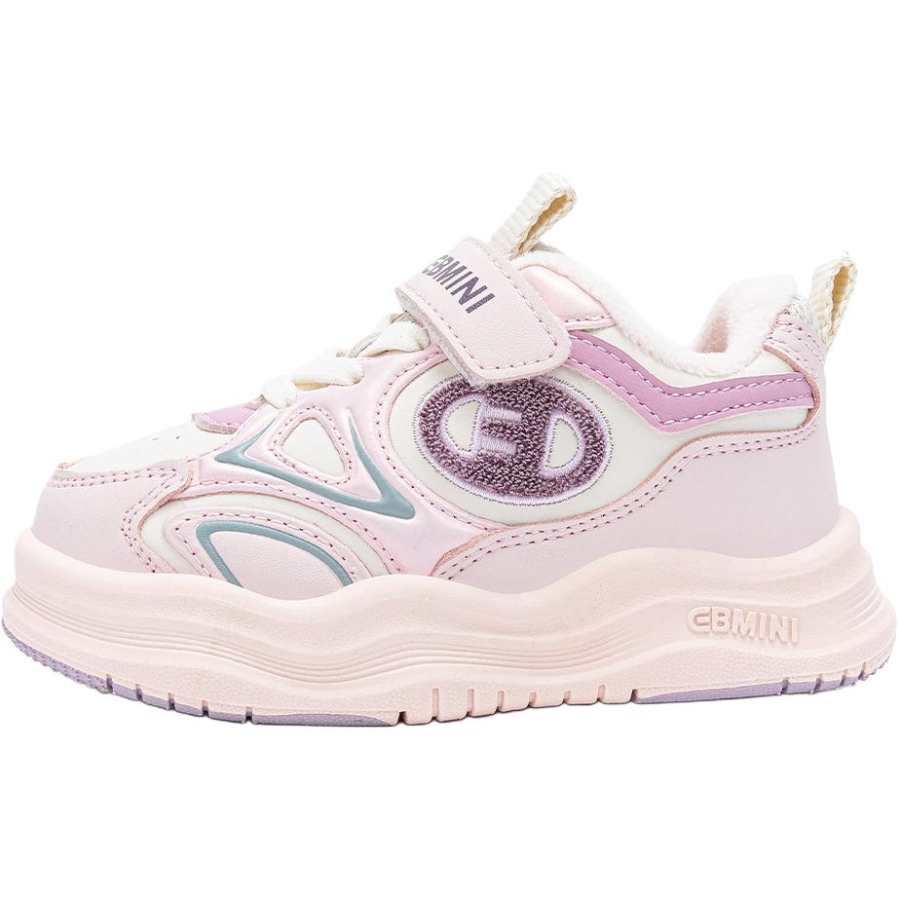 EBMINI EBMINI Thickened And Fleece Lined Cold Resistant, Soft Sole Platform Trendy, Fashion Color Block Hook and Loop