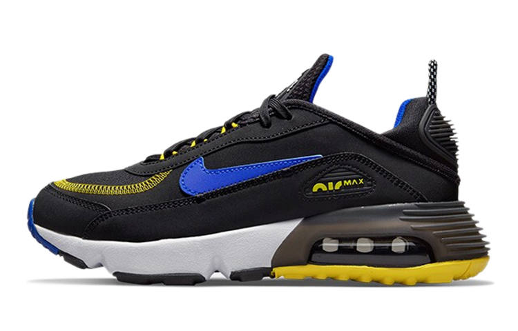 Nike Nike Air Max 2090 Cushioning Abrasion Resistant Rebound Breathable Support Low top Running Shoes Black Blue Yellow