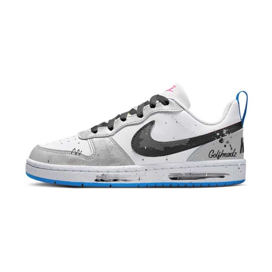 Nike Nike Court Borough Wildernessism Synthetic Leather Slip Resistant Abrasion Resistant Low top Kids' Skateboarding Shoes