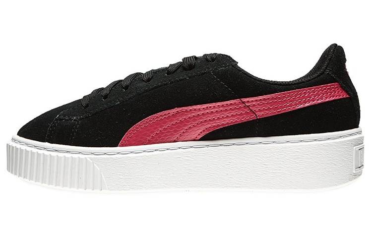 PUMA Platform Snake Low top Kids' Skateboarding Shoes Black Red Teenagers