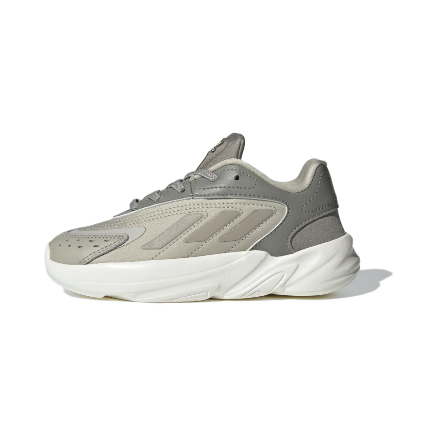 Adidas Originals Ozelia Elastic Lace Cushioning Low top Kids Lifestyle Shoes Gray White Kids'