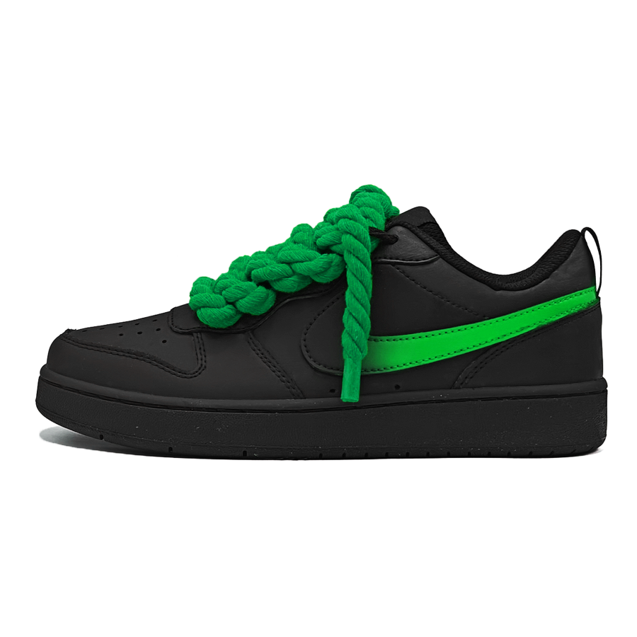 Nike Nike Court Borough Cyan Green Leather Slip Resistant Lightweight Cushioning Low top Kids' Skateboarding Shoes Green