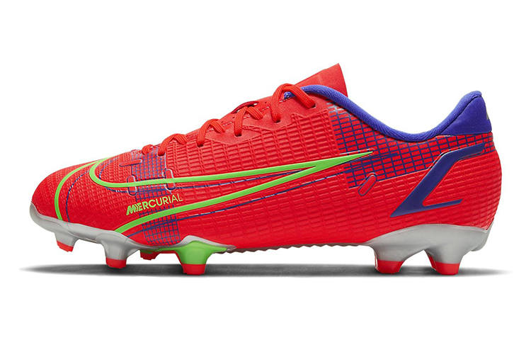 Nike Nike Mercurial Vapor 14 JR Assassin 14 Academy Slip Resistant Cushioning Abrasion Resistant Low top Soccer Shoes Red