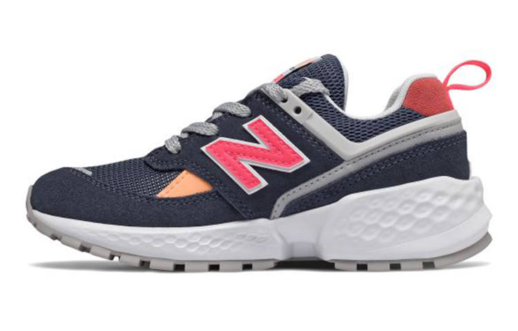 New Balance New Balance NB 574 Sport Comfortable Cushioning Abrasion Resistant Breathable Low top Kids Lifestyle Shoes Dark Blue