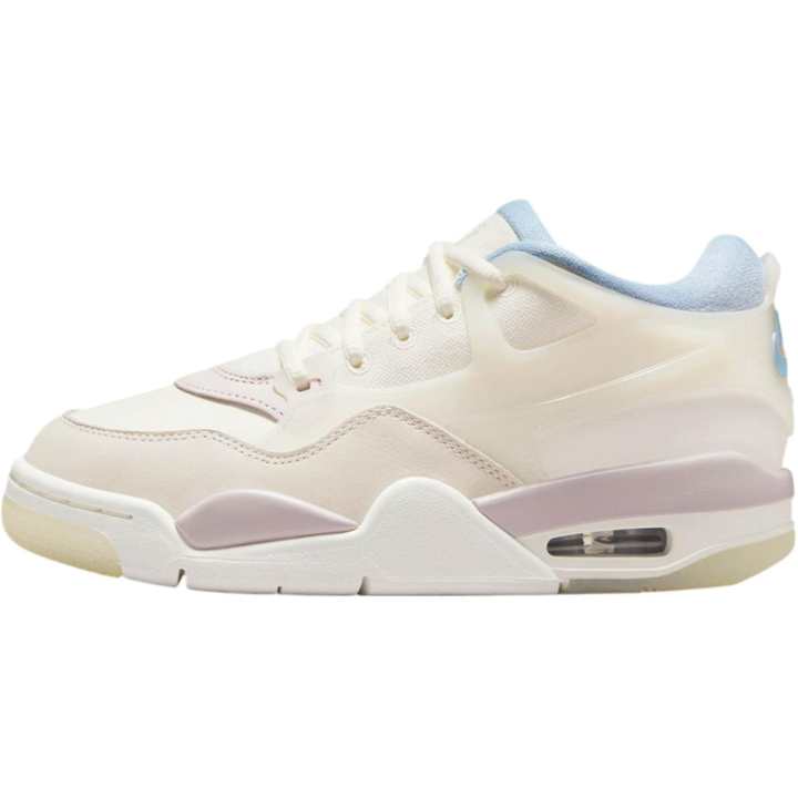 Jordan Jordan Air Jordan 4 Low top Basketball Shoes White/Light Pink Unisex