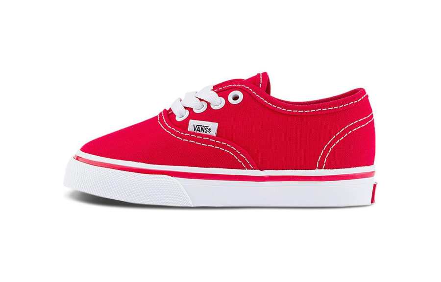 Vans Abrasion Resistant Abrasion Resistant Low top Toddler Shoes Red White Baby