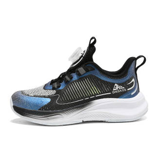 BKG Slip Resistant Cushioning Lightweight Kids' Running Shoes Black Blue Violet Kids'