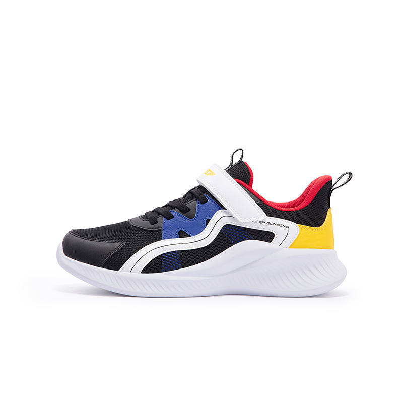 XTEP Cushioning, Wear Resistant Low top Running Shoes Black/New White Kids'