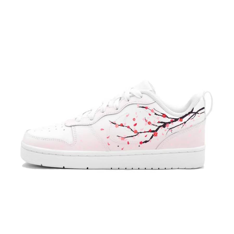 Nike Nike Court Borough Plum Rain Leather Slip Resistant Abrasion Resistant Slip Resistant Abrasion Resistant Low top