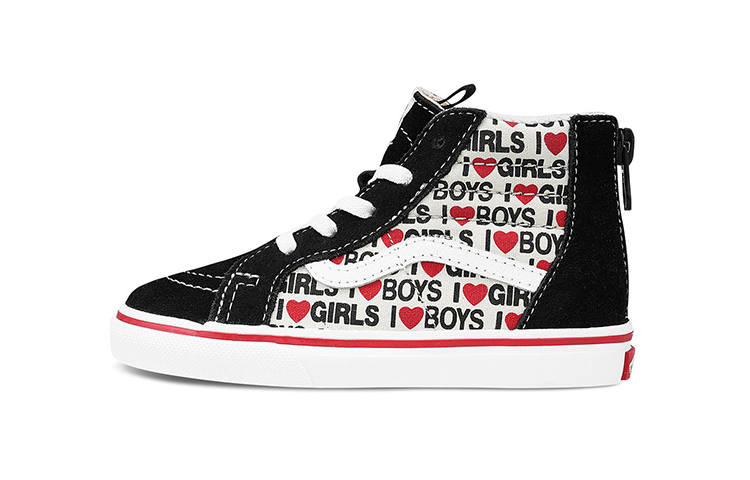 Vans Sk8-Hi Zip Toddler 'I Heart Print'