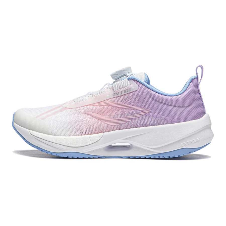 Li-Ning YOUNG Li Ning YOUNG Running Super Light 21 Synthetic Leather Low top Running Shoes White Purple Kids'