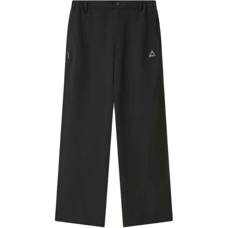 PEAK Knitted Sweatpants Unisex Black Moderate Straight Fit Pants