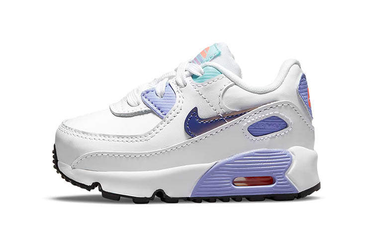 Nike Nike Air Max 90 SE Low top Toddler Shoes White Purple Infant And Toddler
