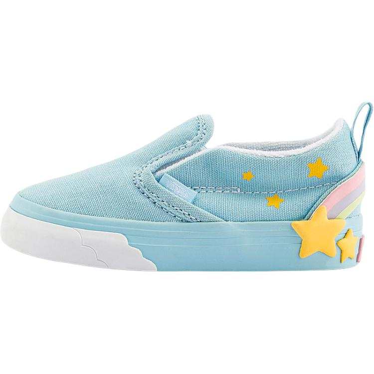 Vans Slip on Low top Toddler Shoes Blue Infant And Toddler