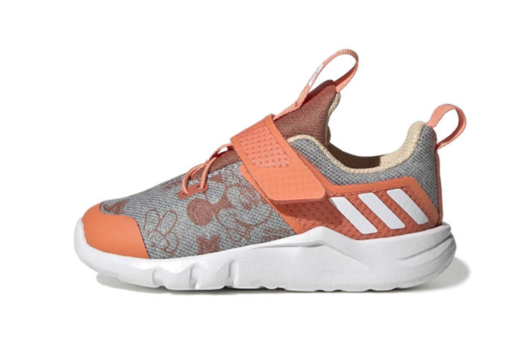 Adidas Adidas Rapida Cushioning Slip Resistant Abrasion Resistant Low top Toddler Shoes Gray Orange Infant And Toddler