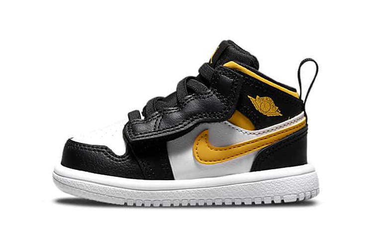 Jordan Jordan Air Jordan 1 Mid Alt Slip Resistant Cushioning Mid top Toddler Shoes Black White Gold Infant And Toddler
