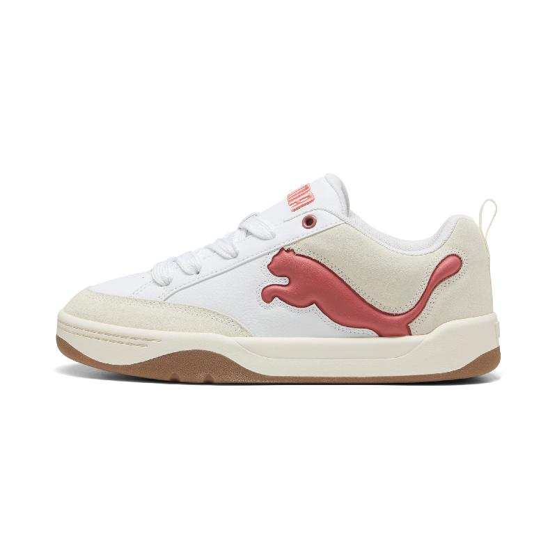 PUMA Park Lifestyle Abrasion Resistant Skateboard Shoes Unisex White Beige