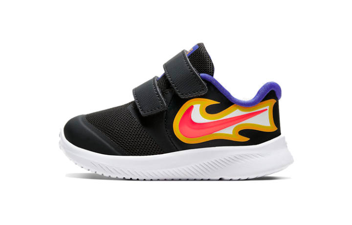 Nike Nike Star Runner 2 FIRE Low top Running Shoes Dark Smoke Gray Infant And Toddler