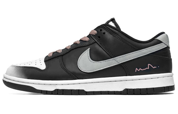Nike Nike Dunk 'Black' Leather Low top Kids' Skateboarding Shoes Black Teenagers