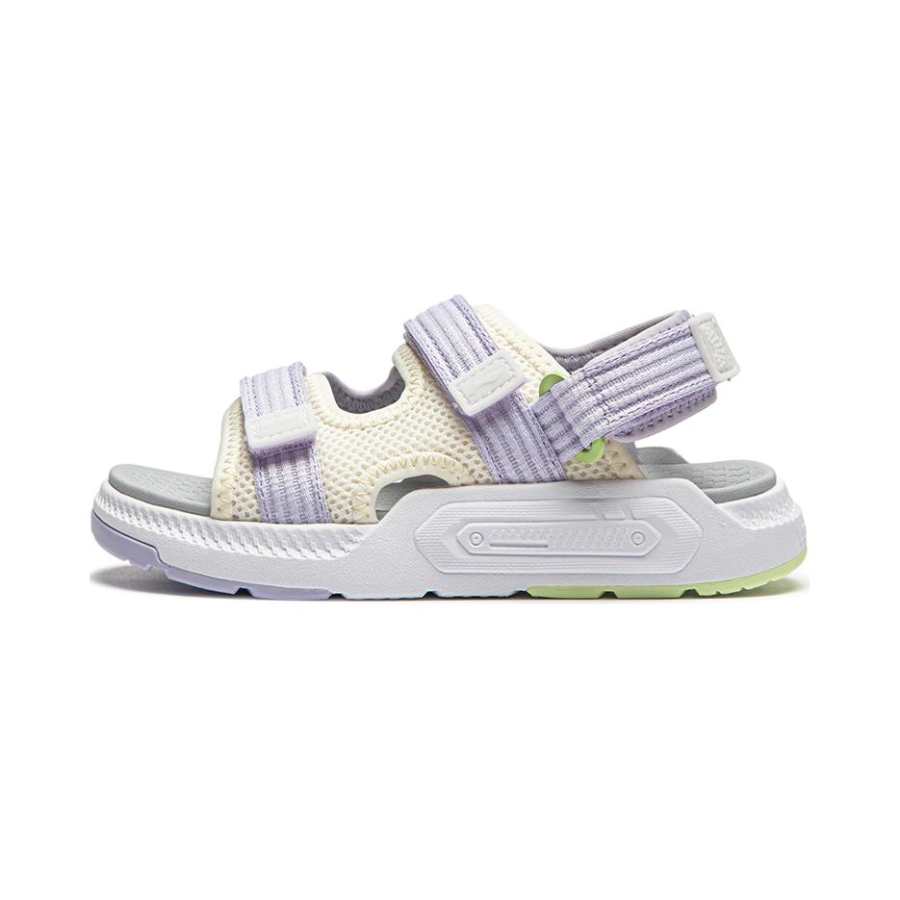 Li-Ning YOUNG Li Ning YOUNG Abrasion Resistant Breathable Children's Sandals Beige Purple Pre school