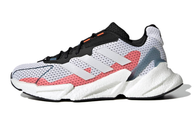 Adidas Adidas X9000l4 Abrasion Resistant Breathable Low top Kids' Running Shoes White Pink Black Teenagers