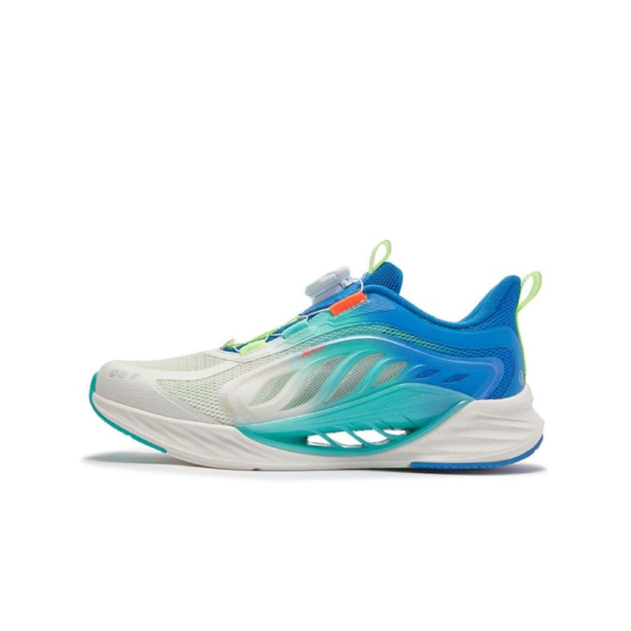 XTEP X FLOW 8.0 Low top Running Shoes Sail White Prussian Blue Teenagers