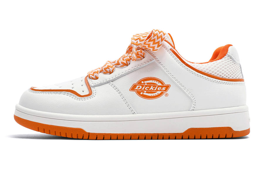 Dickies Kids' Skateboarding Shoes White Orange Children Aged 3 7 Years Old