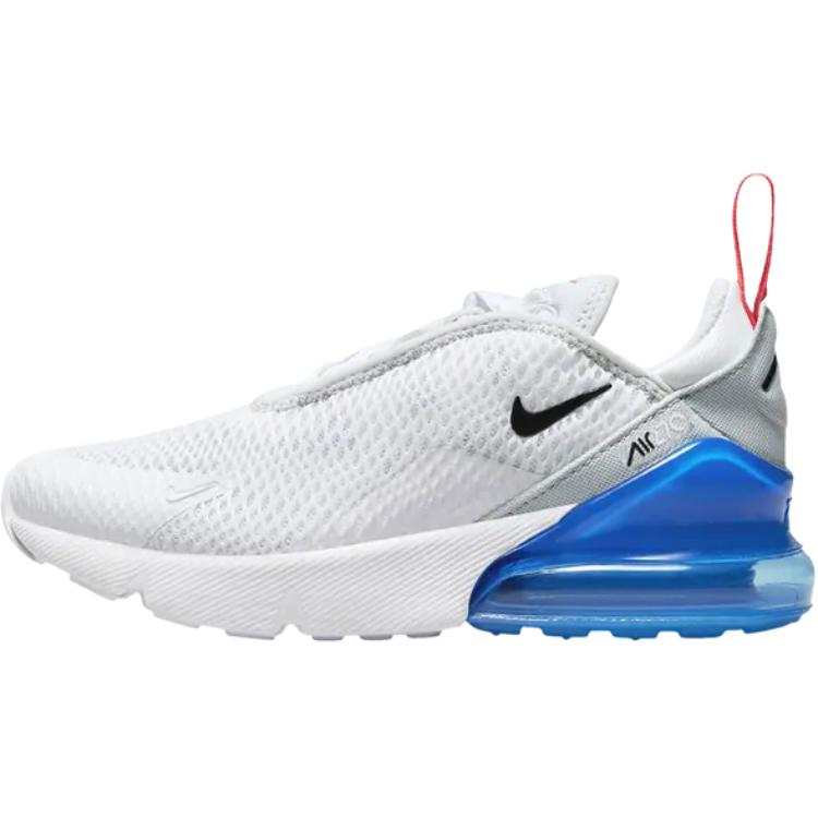 Nike Nike Air Max 270 Abrasion Resistant Abrasion Resistant Low top Kids' Running Shoes White Blue Kids'