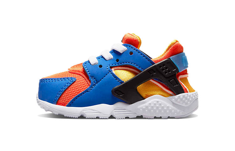 Nike Nike Huarache Run Slip Resistant Cushioning Abrasion Resistant Low top Toddler Shoes Blue Orange Infant And Toddler