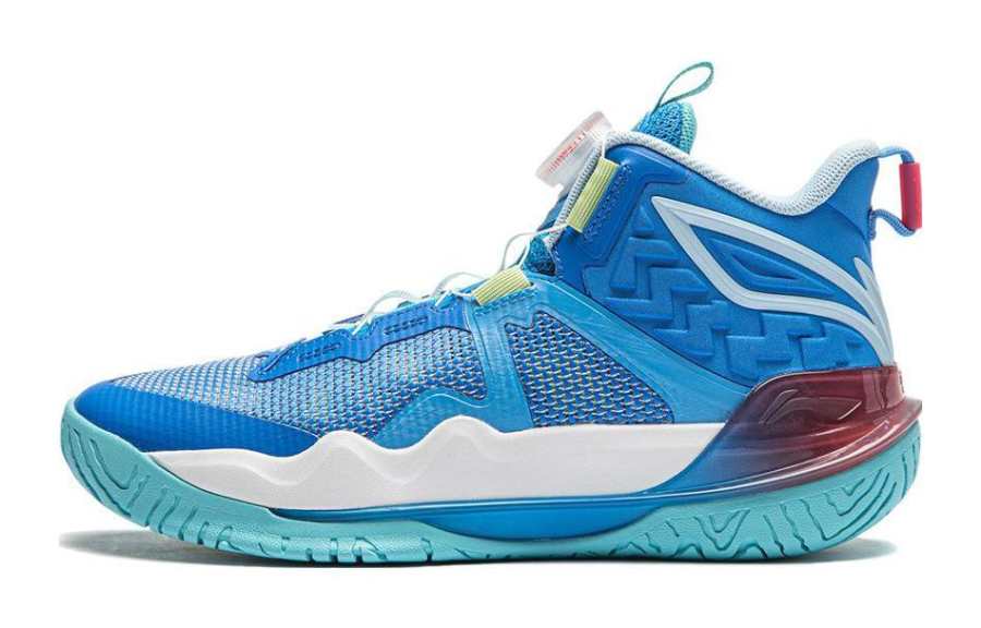 Li-Ning YOUNG Li Ning YOUNG Avant Garde Power TEAM 3 V3 Mid top Children's Basketball Shoes Blue White Kids'