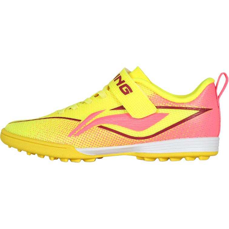 Li-Ning YOUNG Li Ning YOUNG Kage Collection Comfortable And Trendy Slip Resistant Support Low top Kids' Soccer Shoes Yellow Kids'