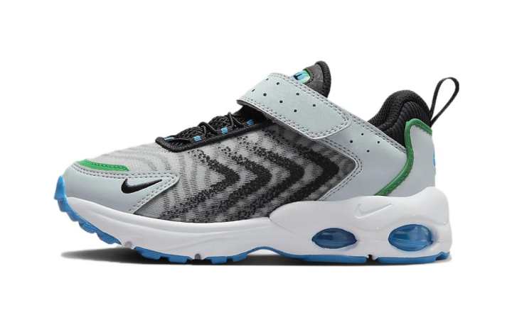 Nike Nike Air Max TW PS Cushioning Breathable Cushioning Breathable Low top Kids Lifestyle Shoes Gray Blue