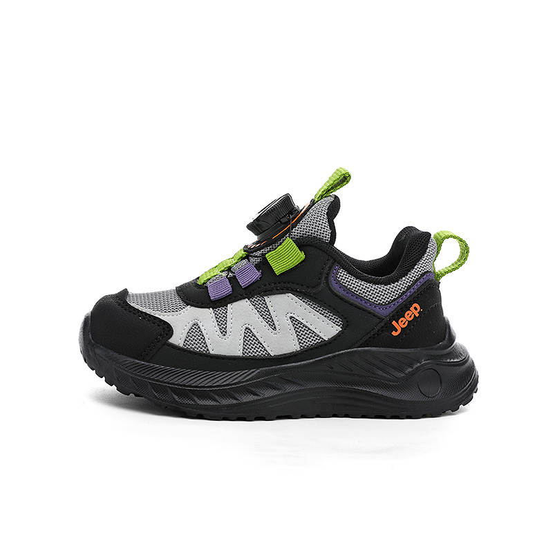 Jeep Running Collection Synthetic Leather Anti Kick Cushioning Abrasion Resistant Low top Kids' Running Shoes