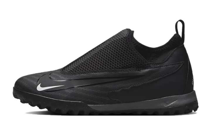 Nike Nike Phantom GX Academy Dynamic Fit TF Grassland Slip Resistant Cushioning Low top Soccer Shoes Black Kids'