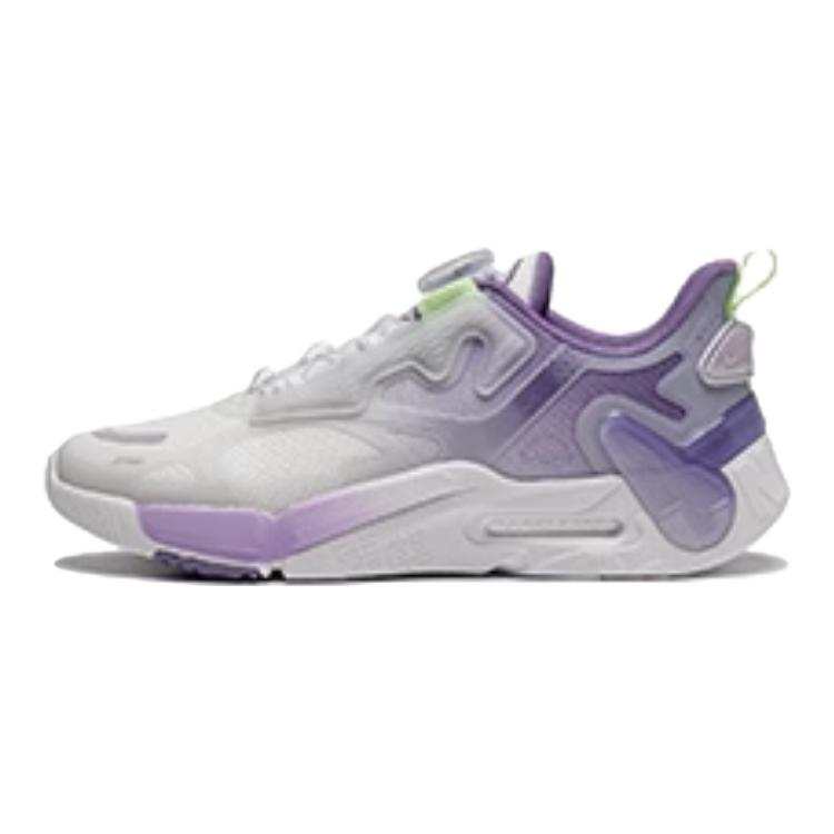 Li-Ning YOUNG Li Ning YOUNG Sports Life Collection 䨻 Slip Resistant Low top Kids Lifestyle Shoes Purple