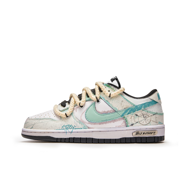 Nike Nike Dunk Little Twin Stars Star Leather Slip Resistant Cushioning Slip Resistant Cushioning Low top Skateboard Shoes