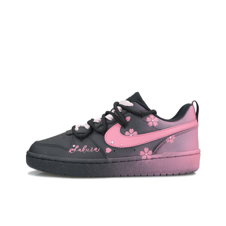 Nike Nike Court Borough Cherry Blossom Dance Leather Slip Resistant Abrasion Resistant Slip Resistant Abrasion Resistant