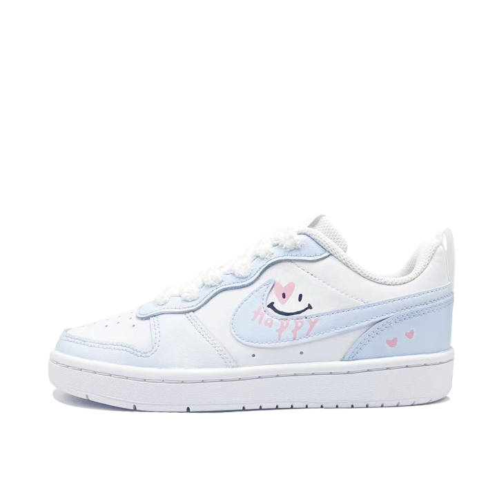Nike Nike Court Borough Delightful Leather Slip Resistant Cushioning Abrasion Resistant Low top Kids' Skateboarding Shoes