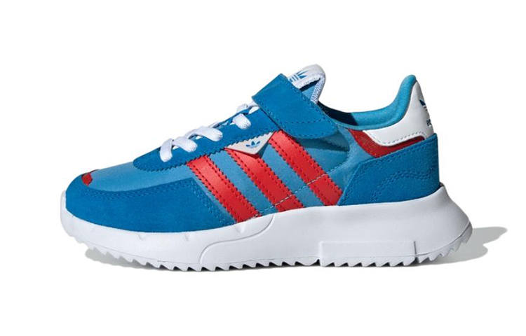 Adidas Originals Retropy F2 Low top Abrasion Resistant Low top Kids Lifestyle Shoes Blue Children Aged 3 7 Years Old