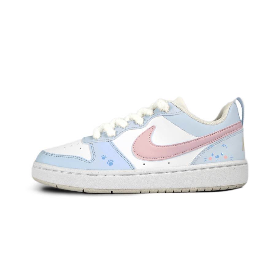 Nike Nike Court Borough Dream Stars Synthetic Leather Slip Resistant Abrasion Resistant Low top Kids' Skateboarding Shoes