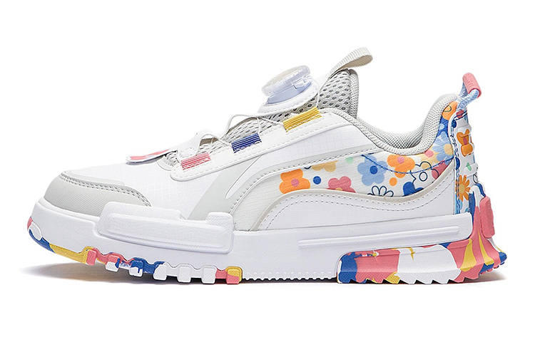 Li-Ning YOUNG Li Ning YOUNG Journey 2.0 Low Slip Resistant, Abrasion Resistant, Breathable Low top Casual Shoes White Teenagers